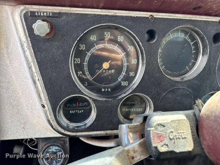 image for item NQ9738 1969 GMC dump flatbed truck