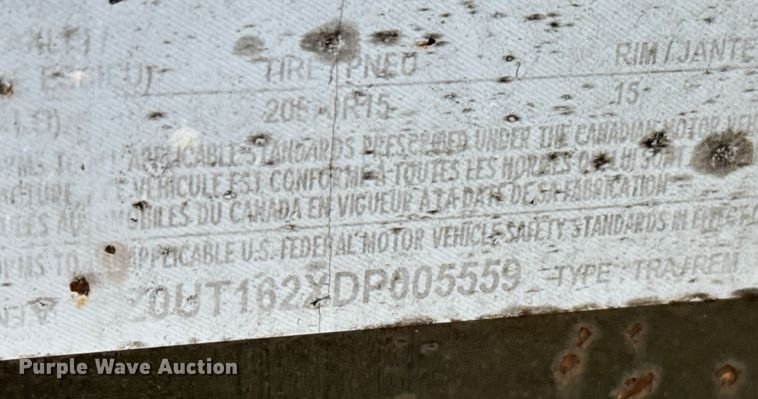 image for item NQ9740 2013 Road Boss utility trailer