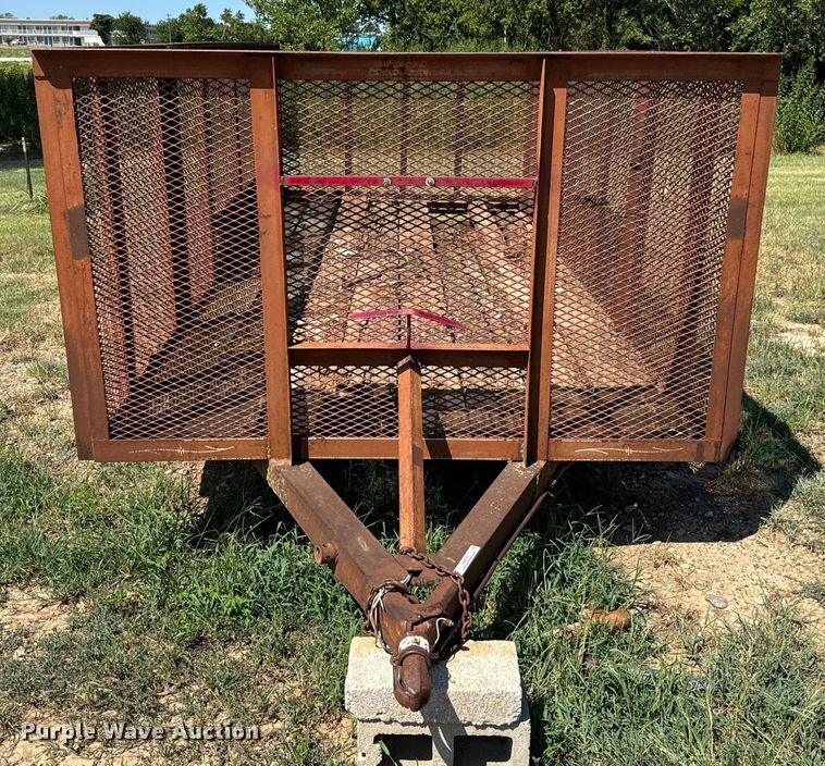 image for item NQ9741 Shop built  utility trailer