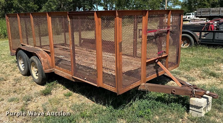 image for item NQ9741 Shop built  utility trailer