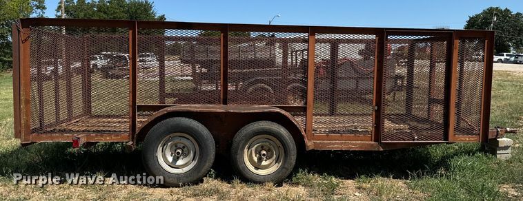 image for item NQ9741 Shop built  utility trailer