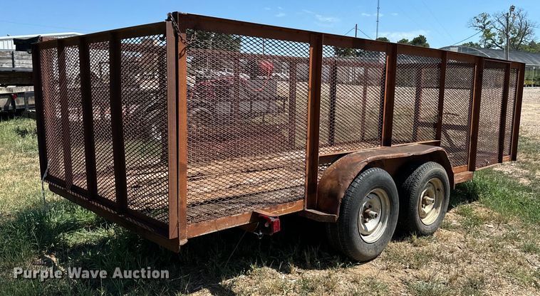 image for item NQ9741 Shop built  utility trailer