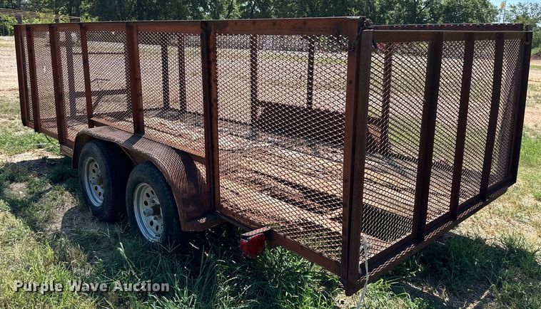 image for item NQ9741 Shop built  utility trailer