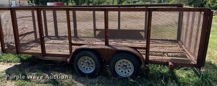 image for item NQ9741 Shop built  utility trailer