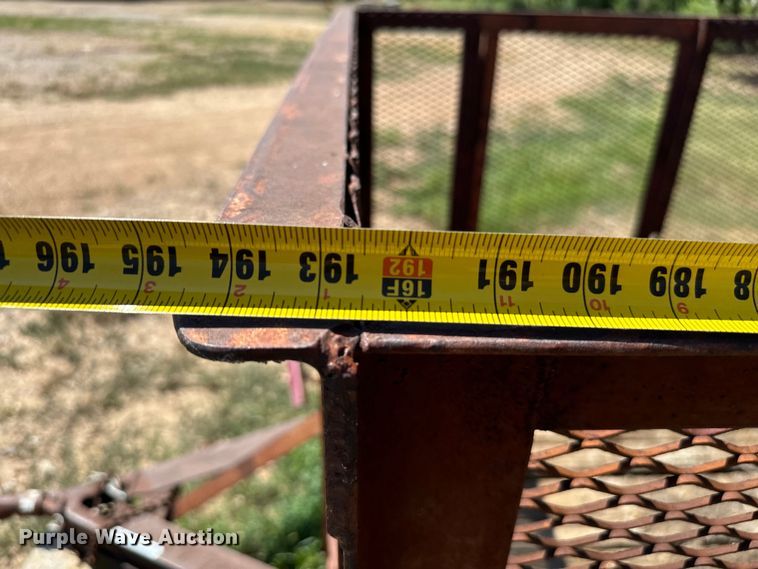 image for item NQ9741 Shop built  utility trailer