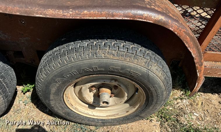 image for item NQ9741 Shop built  utility trailer