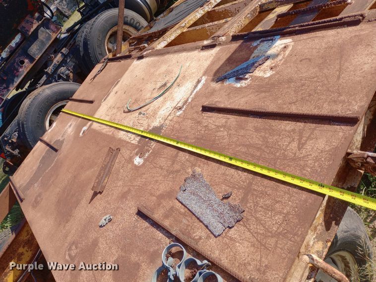 image for item NY9524 1977 Shop built equipment trailer