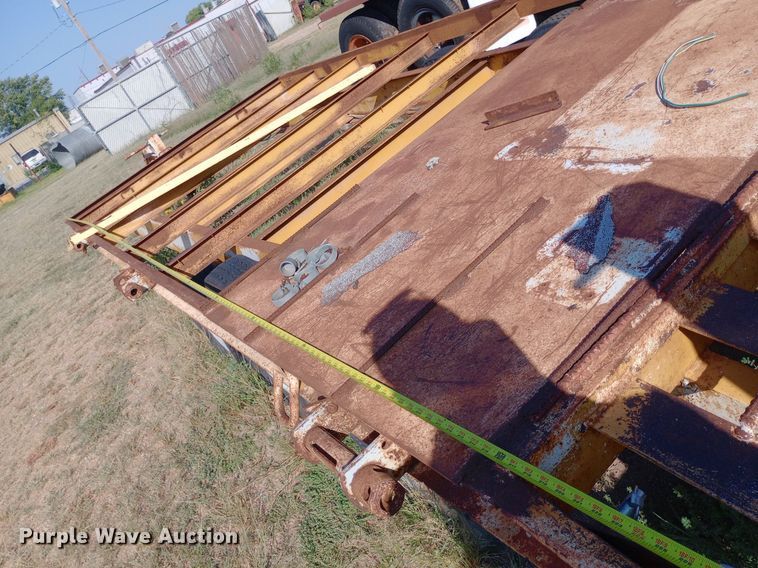 image for item NY9524 1977 Shop built equipment trailer