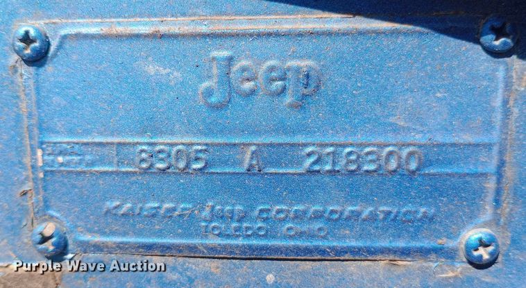 image for item NY9525 1967 Jeep CJ5 Bonanza II SUV