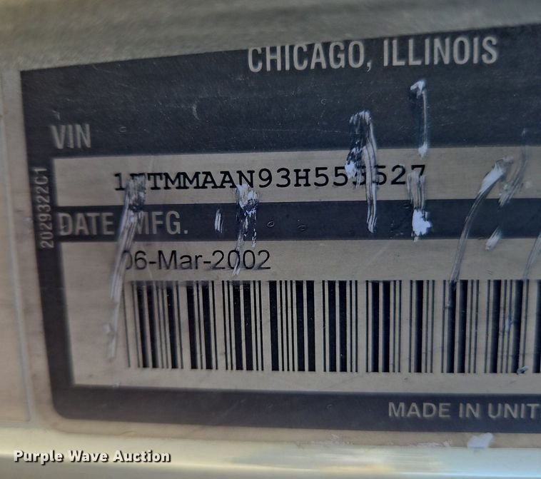 image for item OJ9835 2003 International  MA025 truck cab and chassis