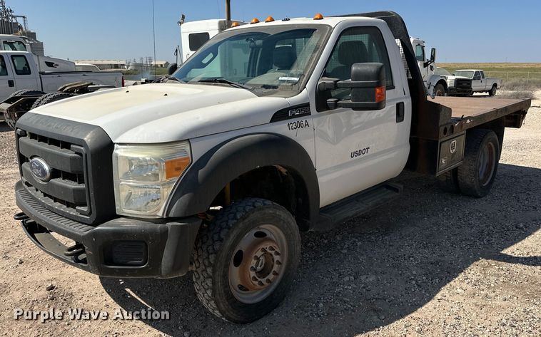 image for item OM9741 2013 Ford F450 Super Duty XL flatbed truck