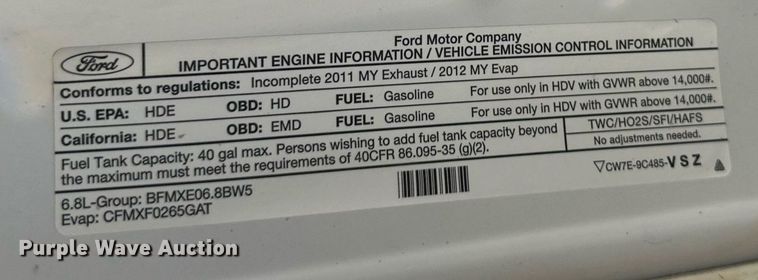 image for item OM9742 2012 Ford F550 Super Duty flatbed truck