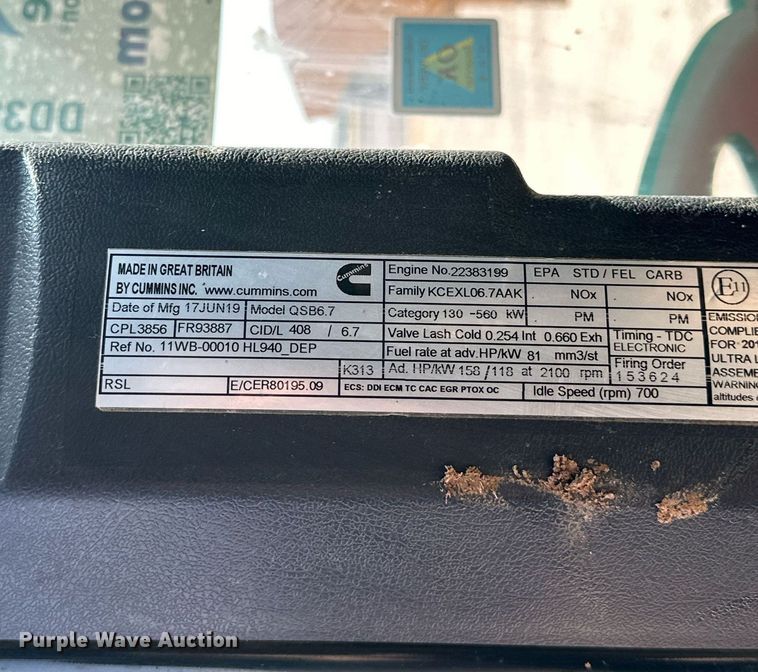 image for item DD3215 2020 Hyundai HL940XT high lift wheel loader