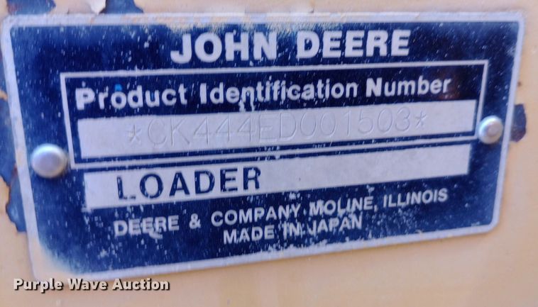 image for item DH1344 1994 John Deere 444E wheel loader