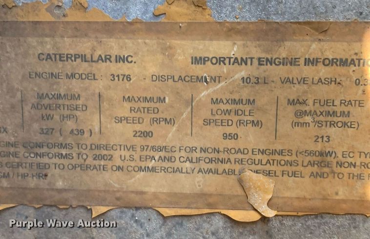 image for item DM1804 2002 Caterpillar 140H motor grader