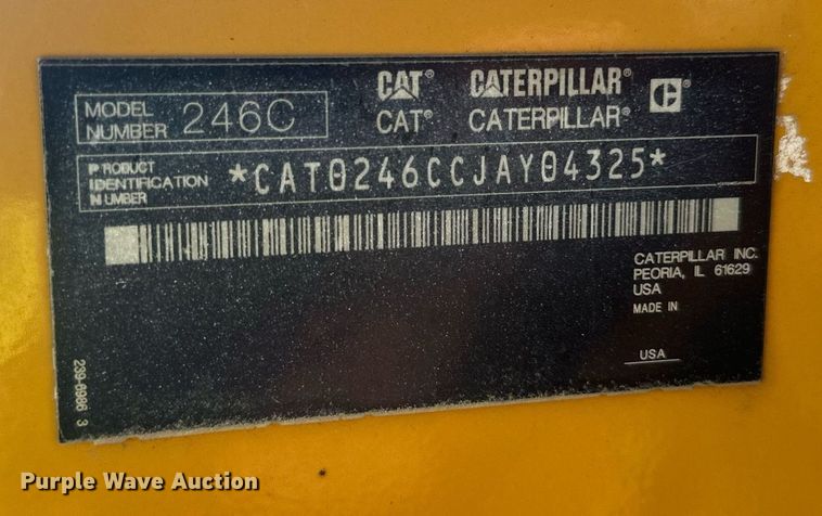 image for item DN0737 2010 Caterpillar  246C skid steer loader