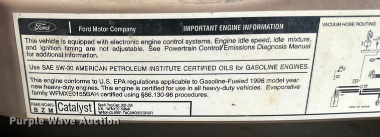 image for item DN0743 1998 Ford  E350 van