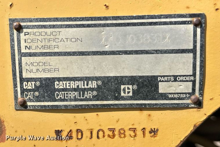 image for item DN0744 1998 Caterpillar  950F Series II wheel loader