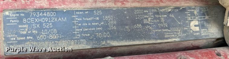 image for item DN0750 2009 Kenworth  T800 semi truck