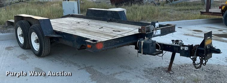image for item DN0762 1991 Owens tilt deck utility trailer