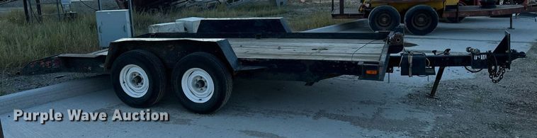 image for item DN0762 1991 Owens tilt deck utility trailer