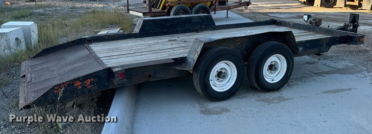 image for item DN0762 1991 Owens tilt deck utility trailer