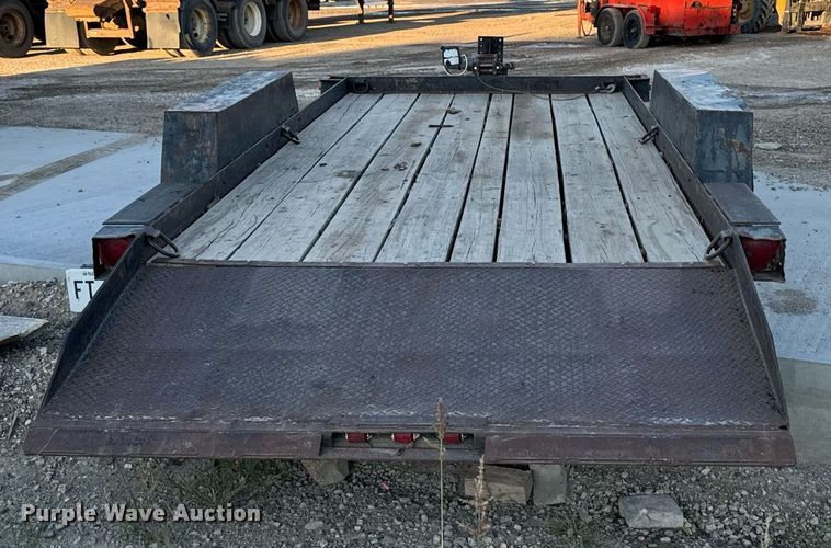 image for item DN0762 1991 Owens tilt deck utility trailer