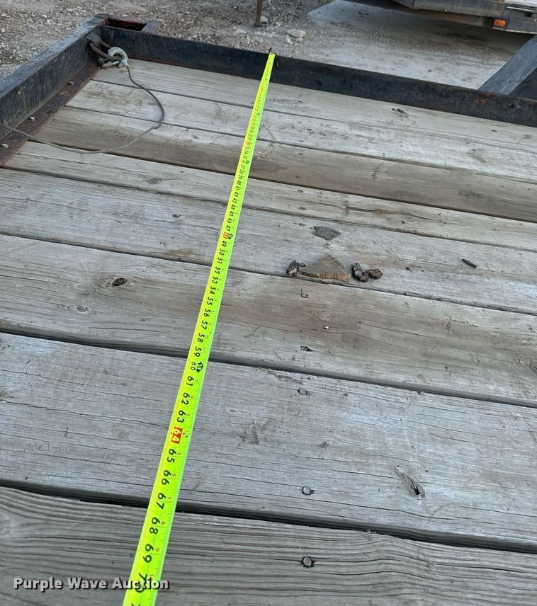 image for item DN0762 1991 Owens tilt deck utility trailer