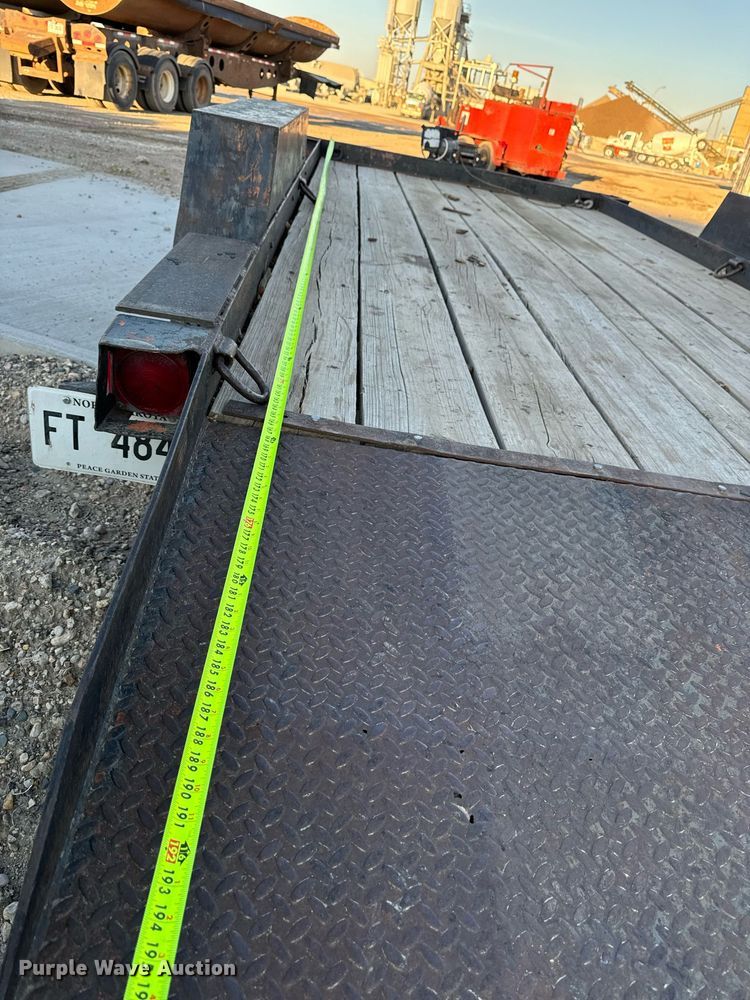 image for item DN0762 1991 Owens tilt deck utility trailer