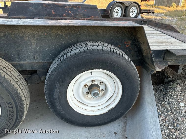 image for item DN0762 1991 Owens tilt deck utility trailer