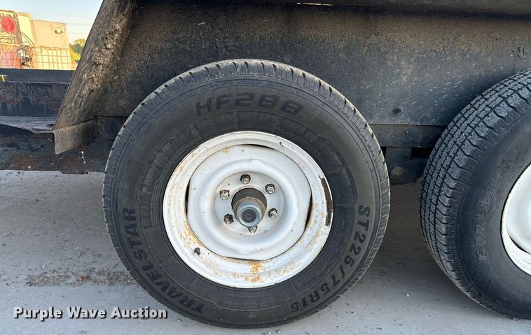 image for item DN0762 1991 Owens tilt deck utility trailer