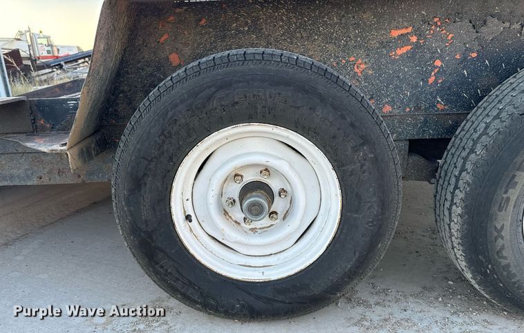 image for item DN0762 1991 Owens tilt deck utility trailer