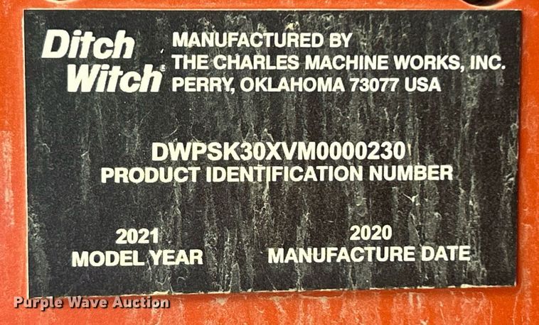 image for item DO7468 2021 Ditch Witch SK3000 compact utility loader