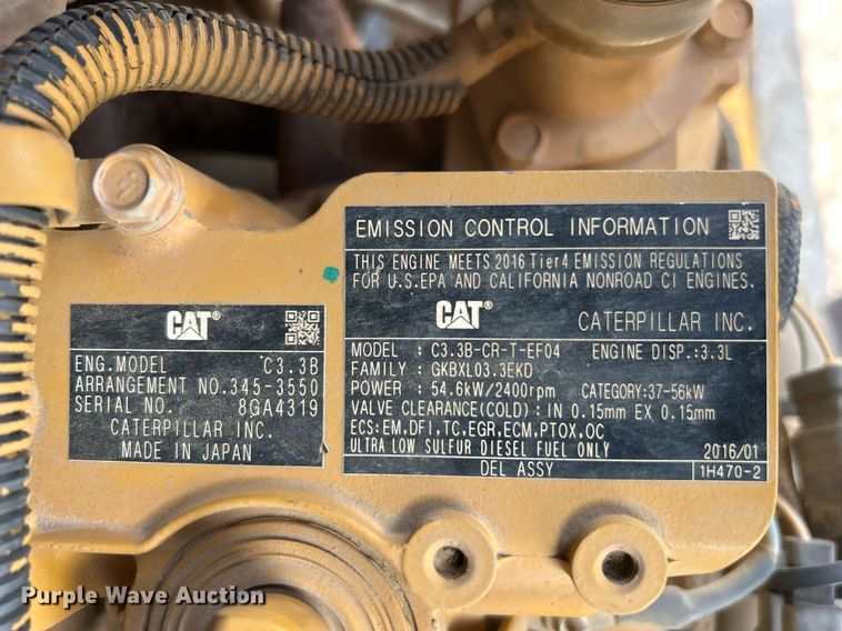 image for item DO7473 2016 Caterpillar  289D tracked skid steer loader