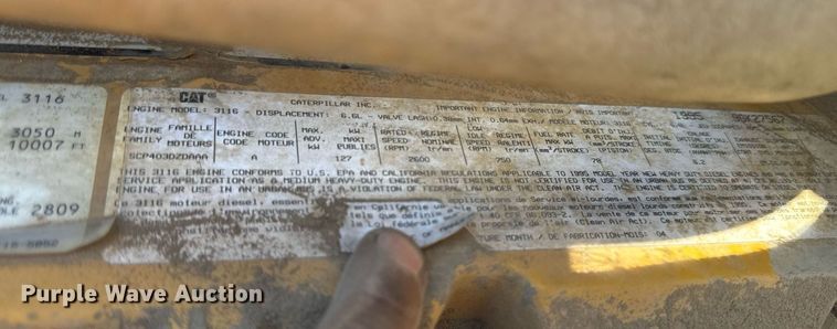 image for item DP8465 1995 GMC Topkick  flatbed truck