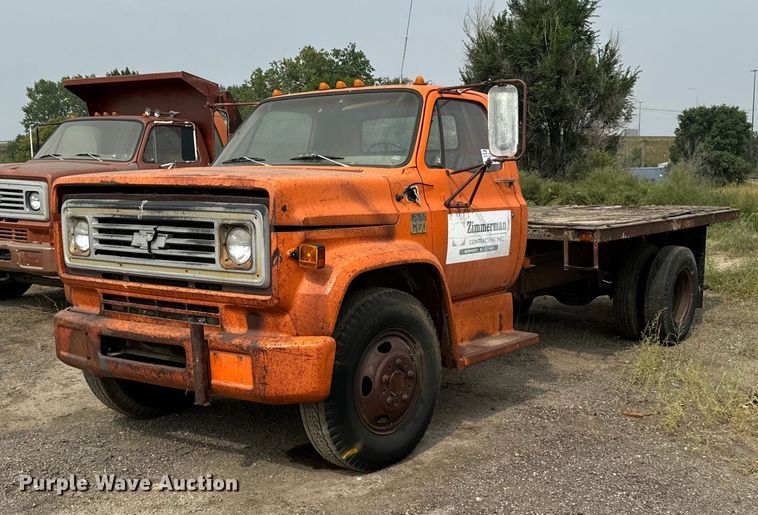 image for item DP8466 1974 Chevrolet C60 flatbed truck