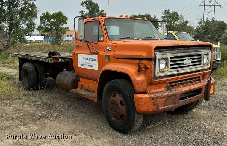 image for item DP8466 1974 Chevrolet C60 flatbed truck