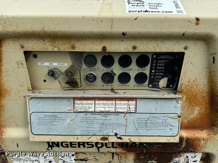 image for item DP8475 1993 Ingersoll Rand 185 air compressor