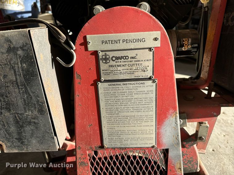 image for item DP8482 Crafco Inc. 200 concrete saw