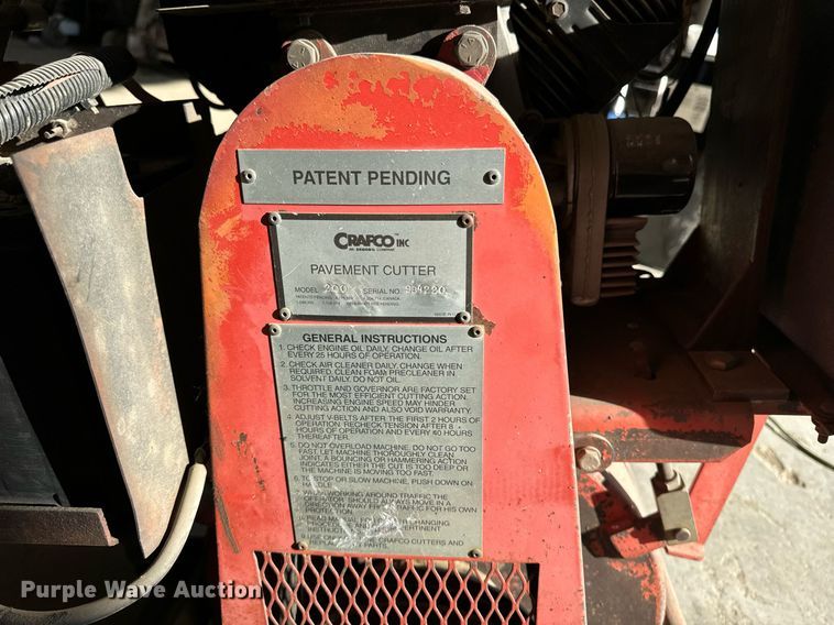 image for item DP8484 Crafco Inc. 200 concrete saw