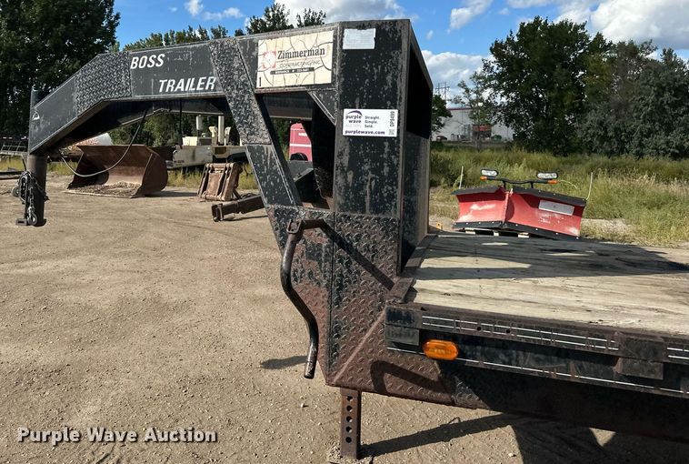 image for item DP8499 1989 Boss Trailer 828FGN flatbed trailer