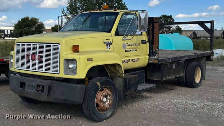 image for item DP8500 1992 GMC  Topkick flatbed truck