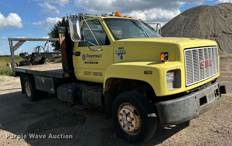 image for item DP8500 1992 GMC  Topkick flatbed truck