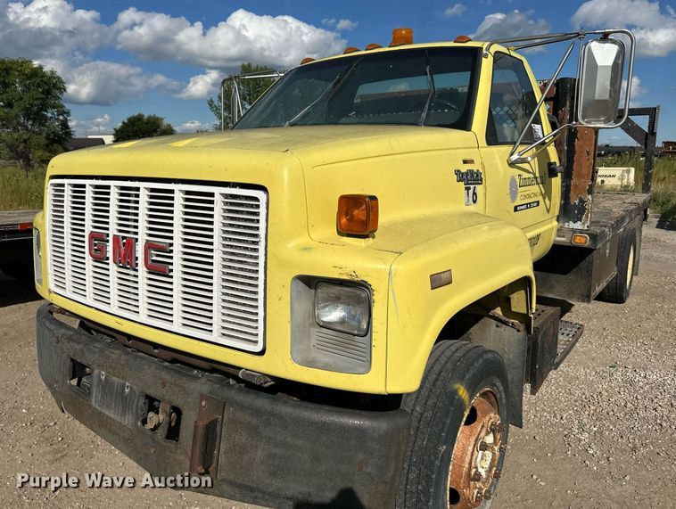 image for item DP8500 1992 GMC  Topkick flatbed truck