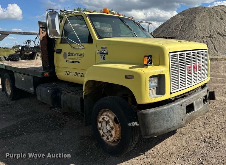 image for item DP8500 1992 GMC  Topkick flatbed truck