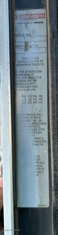 image for item DP8510 2007 Kenworth W900 dump truck