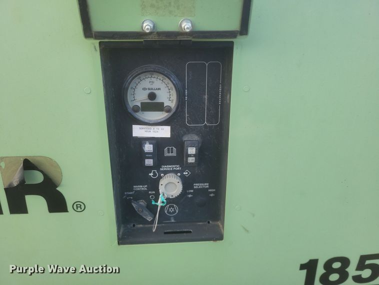 image for item DQ3683 Sullair 185 DPQ KU4F air compressor