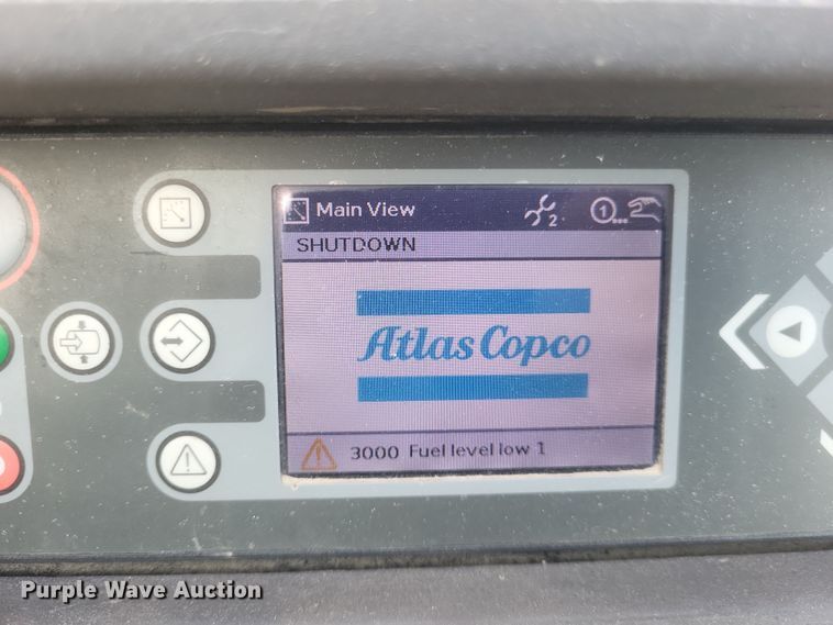 image for item DQ3684 2016 Atlas Copco XAS 185 KD7 PE T4F air compressor