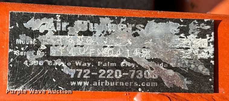 image for item DQ6891 Air Burners T-400 air curtain trench burner