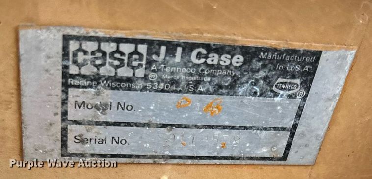 image for item DR2602 1975 Case  W14 wheel loader